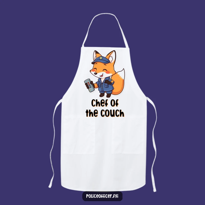 Funny Fox Chef Apron - Humorous Uniformed Fox Kitchen Wear, Great Funny Gift