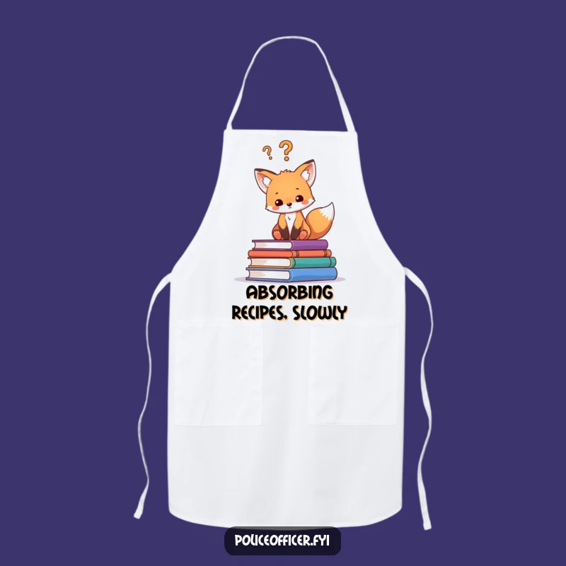 Funny Fox Cub Chef Apron: Cook with Curiosity and a Dash of Humor