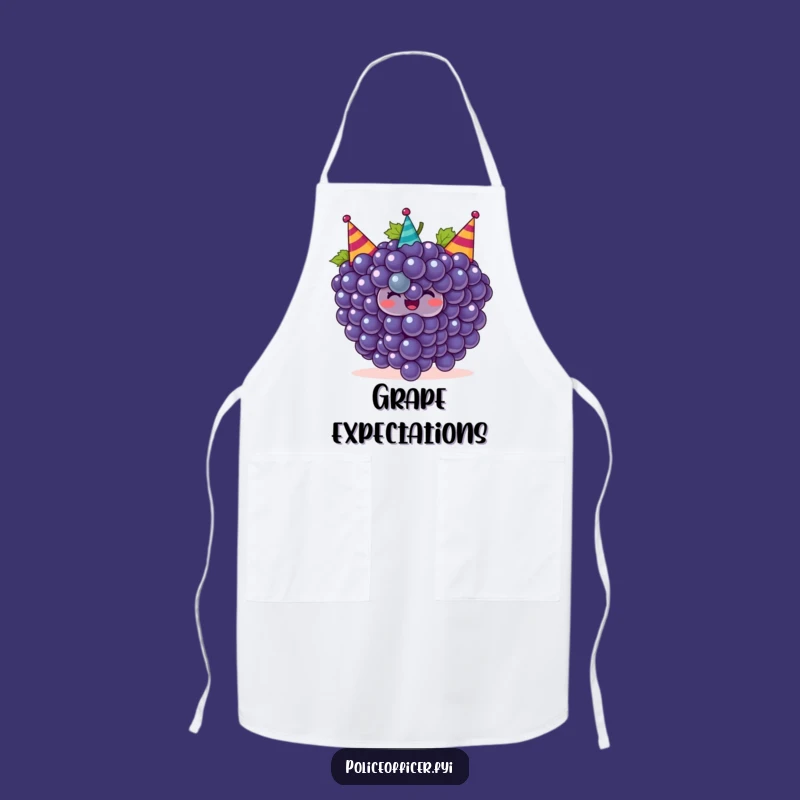 Funny Grapes Party Apron: Cook with Festive Flair and Fruity Humor