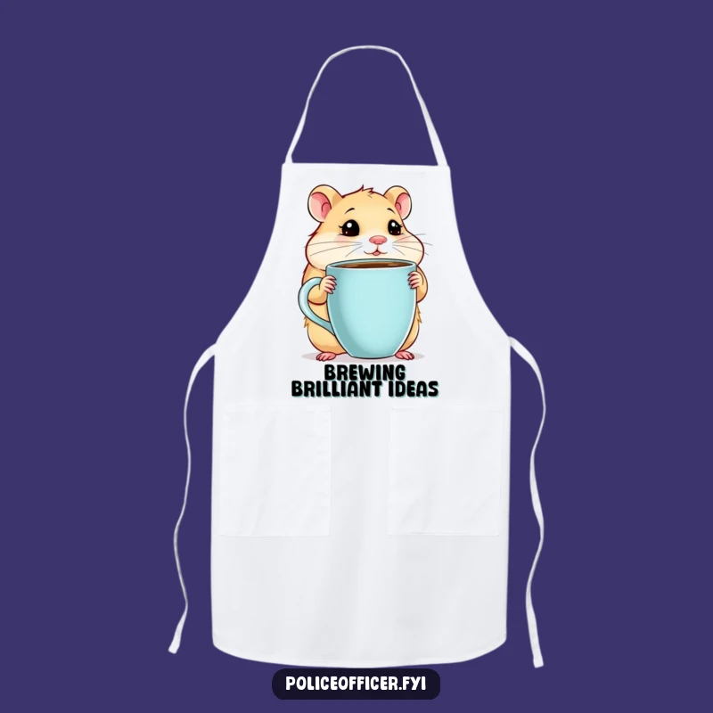 Funny Hamster Coffee Apron: Thoughtful Cooking with a Giant Cup Gift