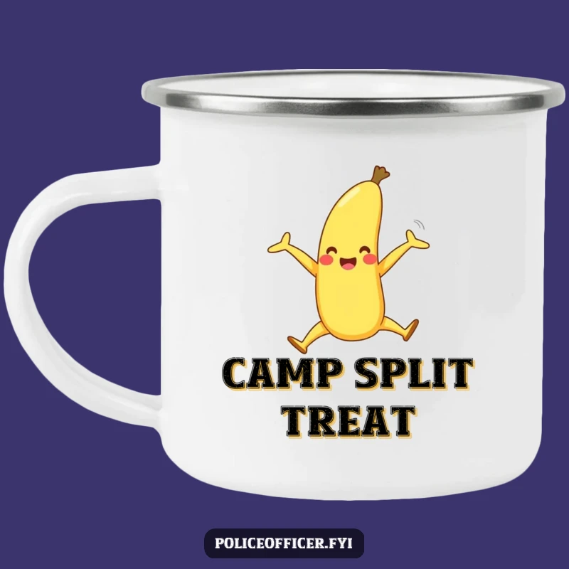 Funny Banana Split Camping Mug: Sweet Humor for Outdoor Treats