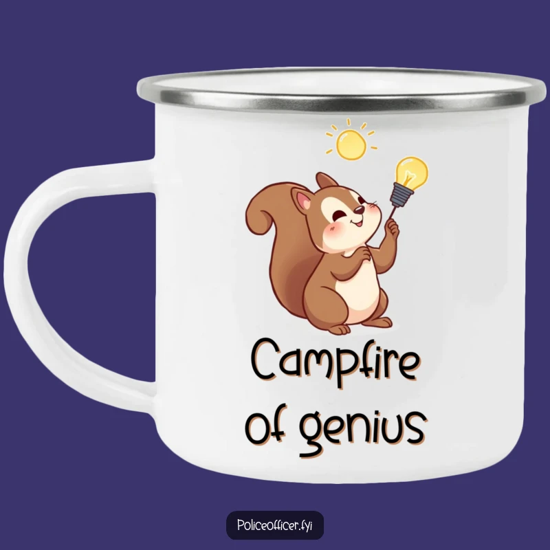 Funny Squirrel Camping Mug: Fueling Bright Ideas Outdoors