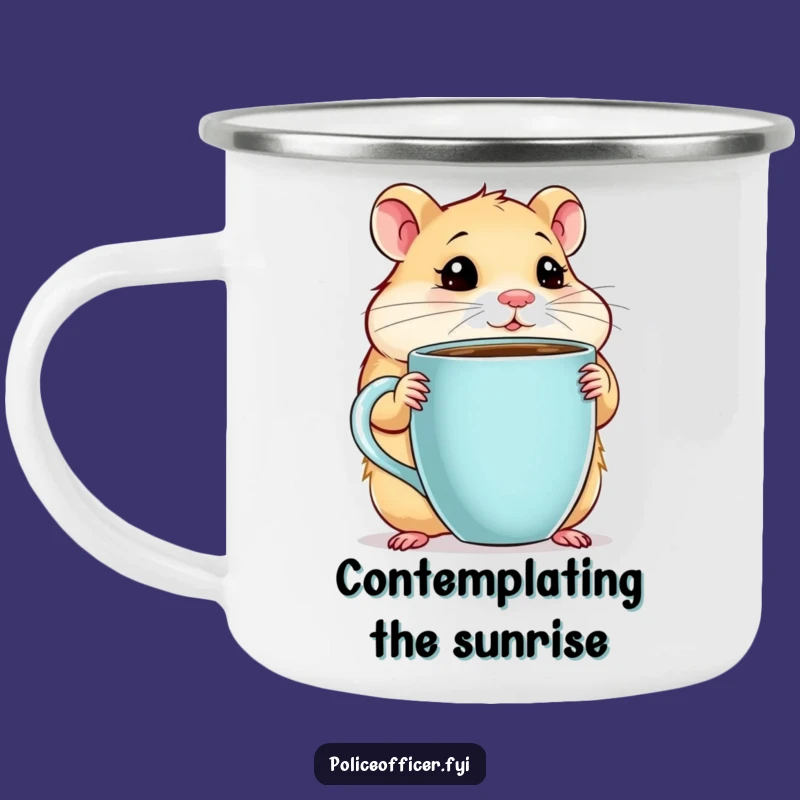 Funny Hamster Coffee Camping Mug: Thoughtful Sips by the Fire Gift