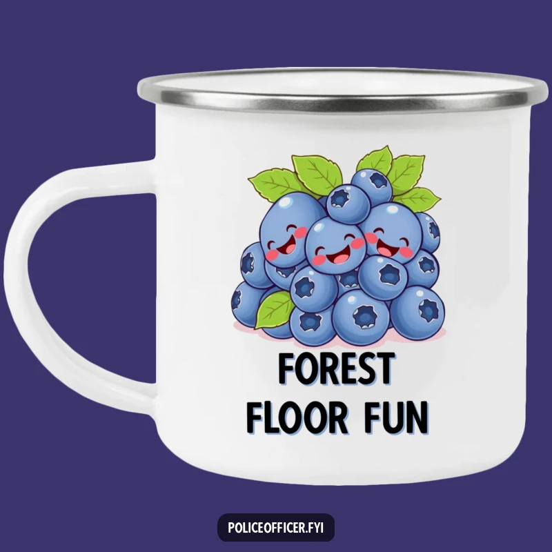 Funny Blueberry Bunch Camping Mug - Berry Fun for Your Outdoor Adventures