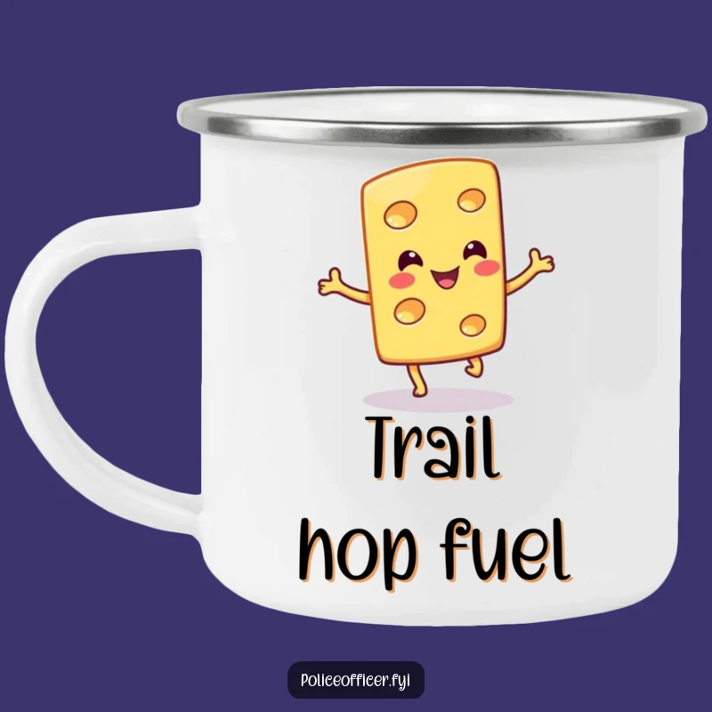 Funny Cheese Hop Camping Mug: Cheesy Humor for Outdoor Adventures