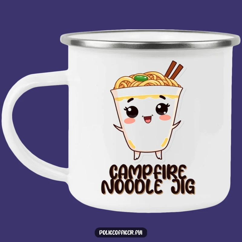 Funny Ramen Campfire Mug: Durable and Hilarious for Noodle Lovers Outdoors