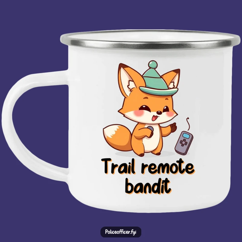 Funny Fox Remote Camping Mug: Mischievous Fox, Great Funny Gift!