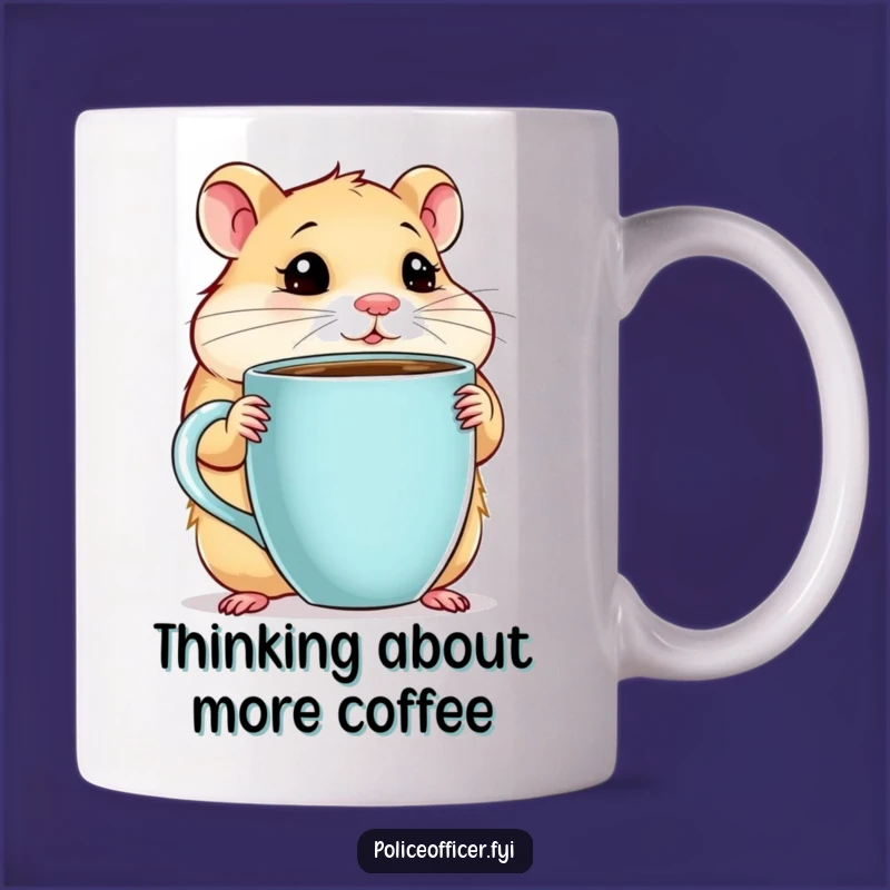 Funny Hamster Coffee Mug: Thoughtful Brew for Your Busy Day Gift