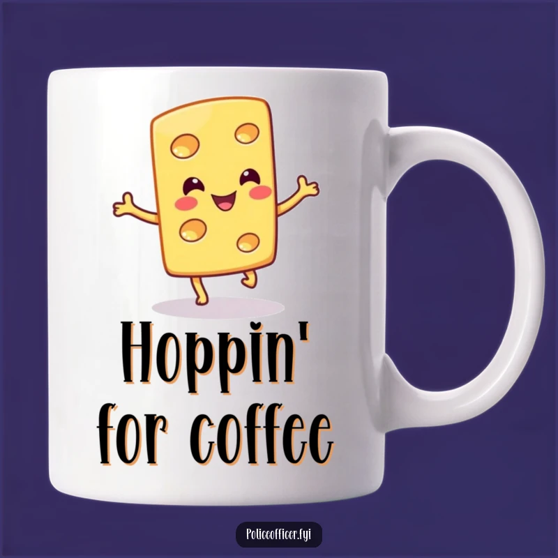 Funny Cheese Slice Hop Mug: A Gouda Laugh for Dairy Lovers