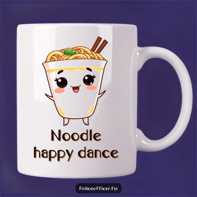 Funny Ramen Cup Dancing Mug: A Hilarious Asian Food Gift for Noodle Lovers