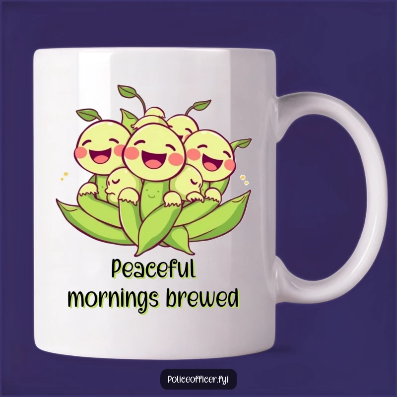 Funny Peas Mug: Laughing Rollers for a Hilarious Morning!