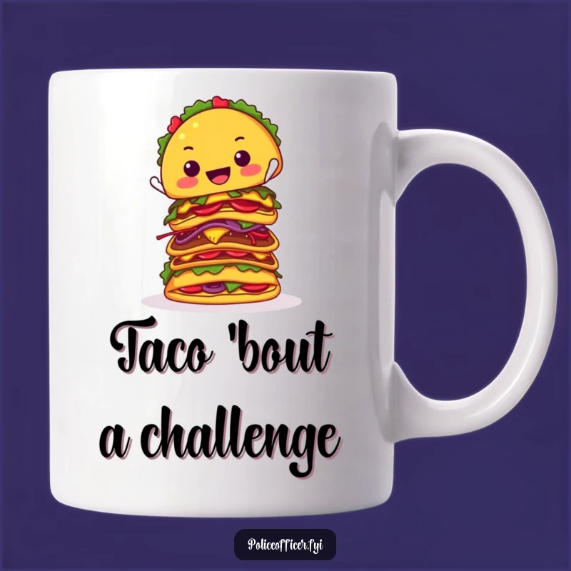 Funny Taco Balancing Act Mug: A Hilarious Foodie Gift for Taco Lovers