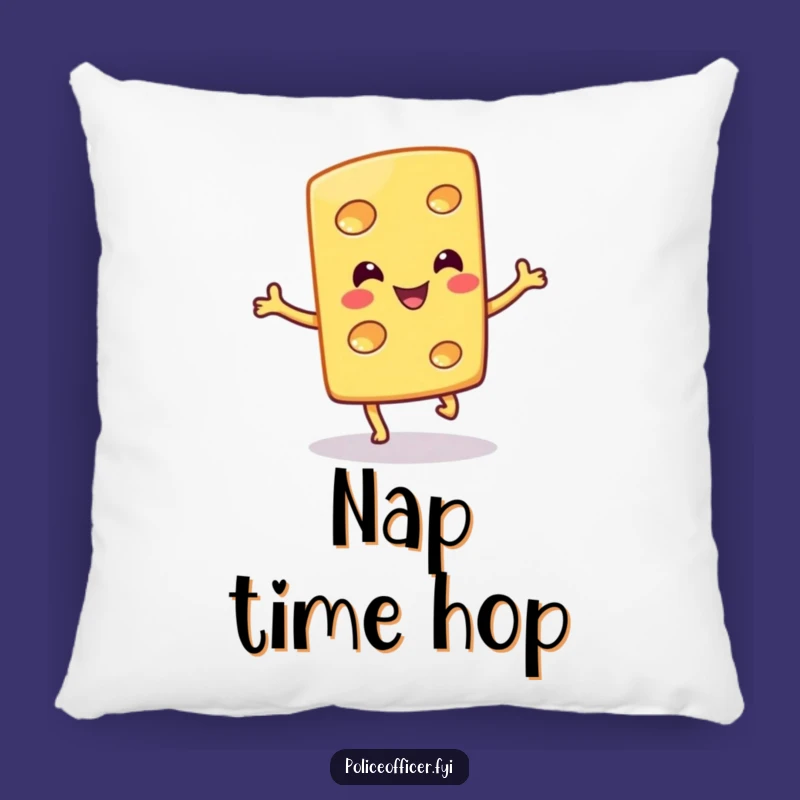 Funny Cheese Hop Pillow: Cozy Comfort with a Slice of Humor