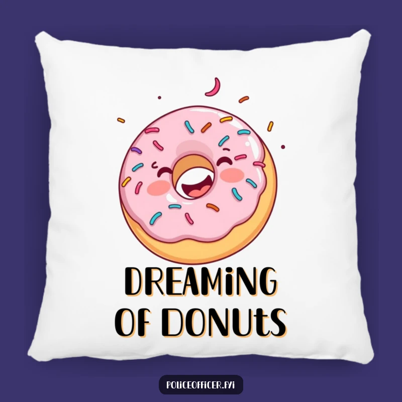 Funny Donut Sprinkle Pillow: Cozy Comfort with a Hilarious Sweet Touch