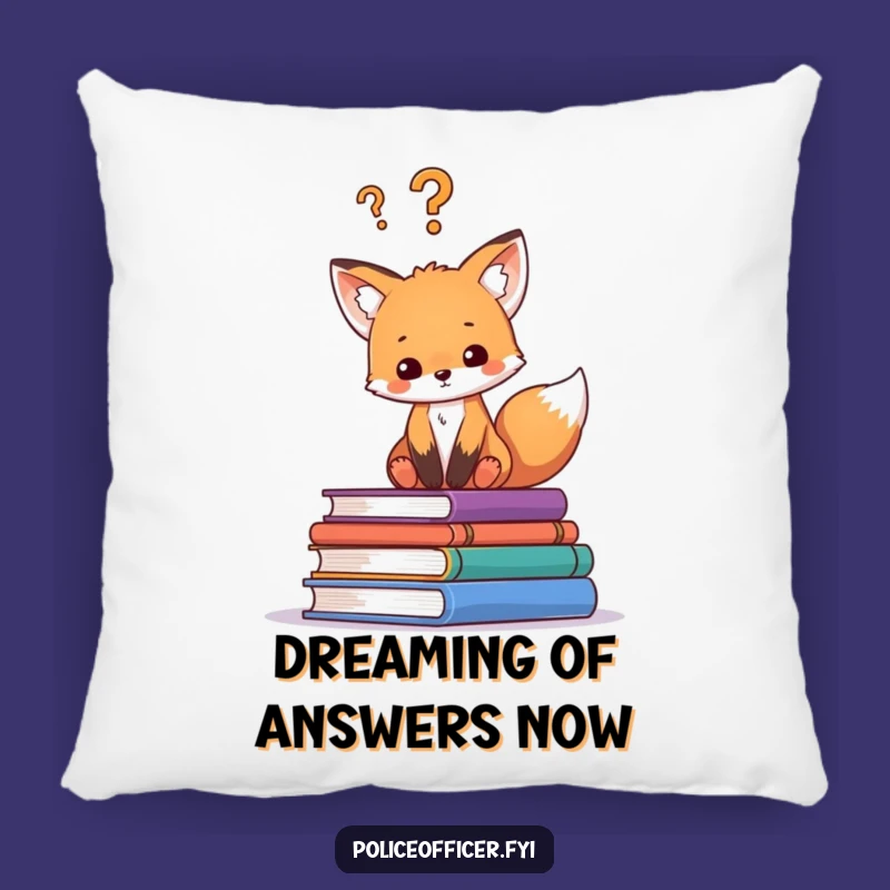 Funny Fox Cub Reading Pillow: Add Cozy Humor to Your Reading Nook