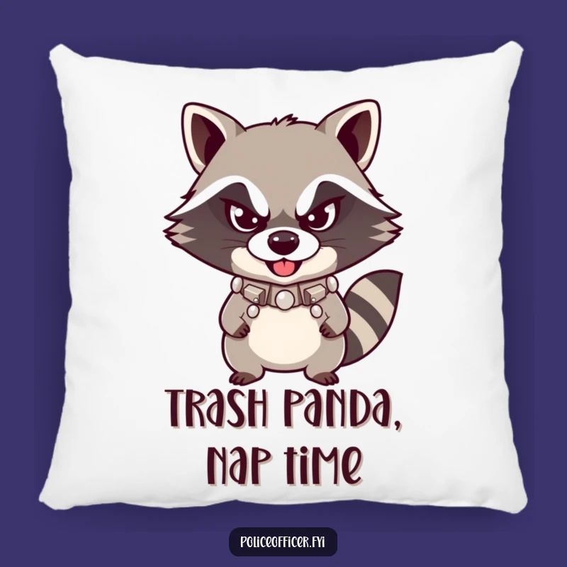 Funny Raccoon Pillow - Cozy Mischief for Your Couch