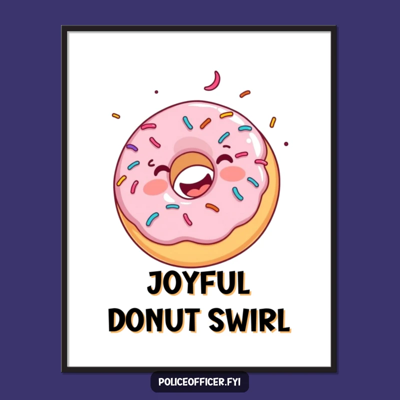 Funny Donut Sprinkle Digital Print: Instant Sweet and Joyful Decor