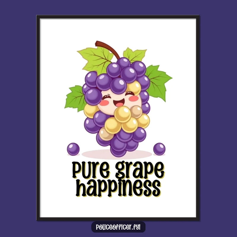Funny Grapes Digital Art: Hilarious Bouncing Fruit for Instant Cheer!