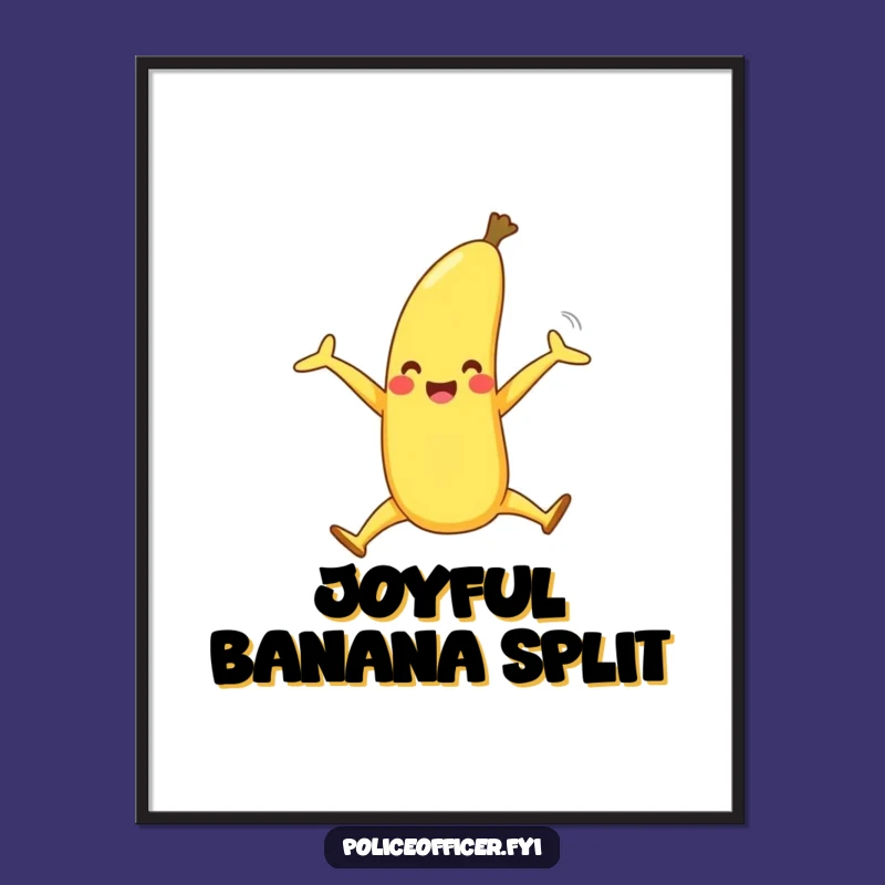 Funny Banana Split Digital Print: Instant Joyful Decor