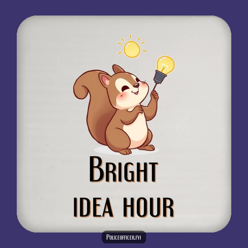 Funny Squirrel Coaster: Protect Surfaces with Bright Ideas