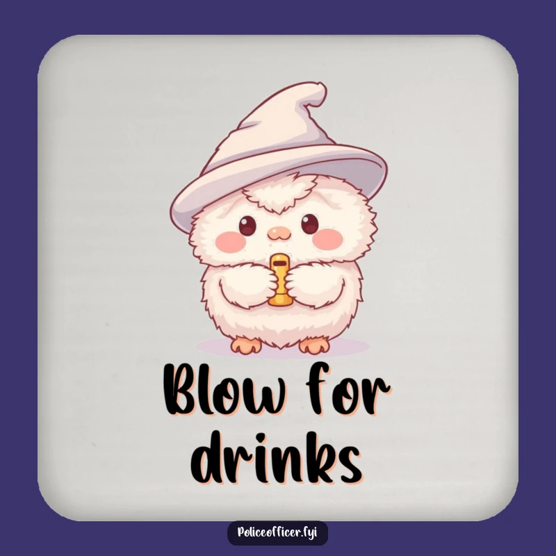 Funny Fluffy Creature Whistle Coasters: Protect Surfaces with Humor, Excellent Funny Gift