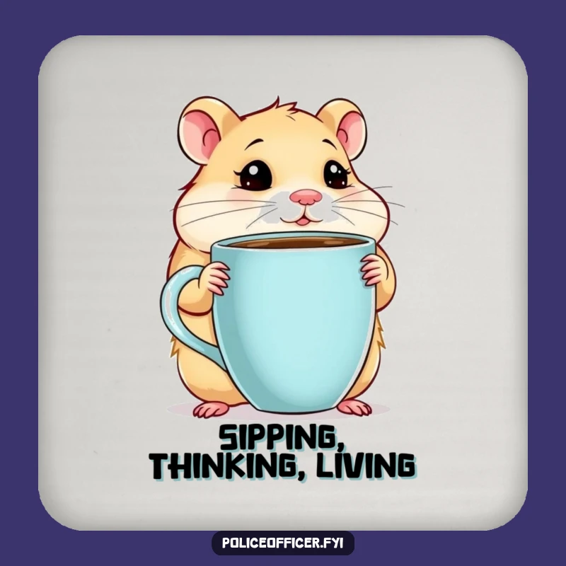 Funny Hamster Coffee Coasters: Thoughtful Protection for Your Surfaces Gift Set