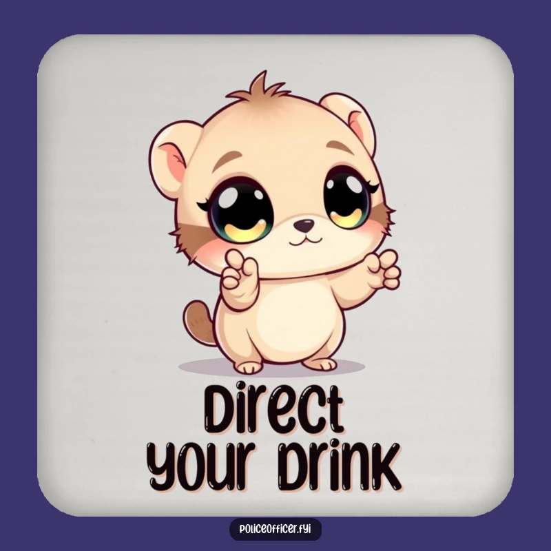 Funny Traffic Director Coasters: Protect Surfaces with Whimsical Humor, Excellent Funny Gift