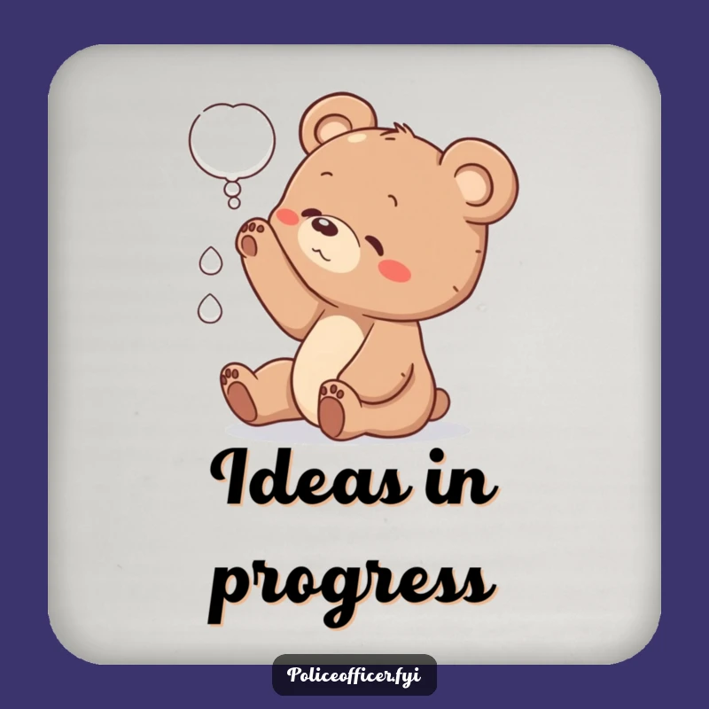 Funny Bear Cub Coaster: Protect Surfaces with Curious Charm