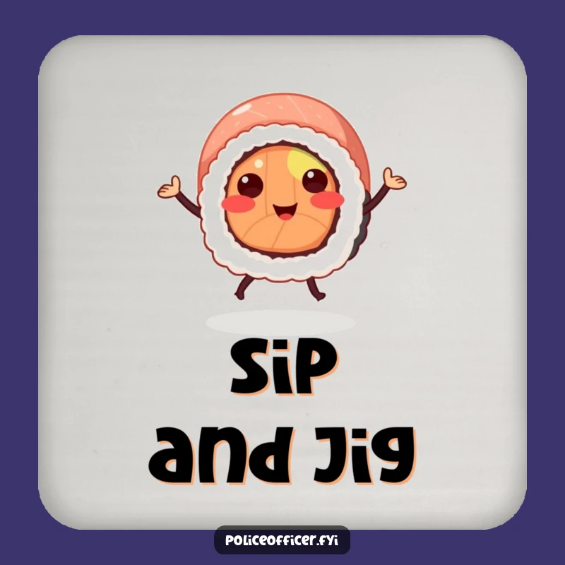 Funny Sushi Roll Coaster Set: Protect Your Surfaces with Hilarious Foodie Art