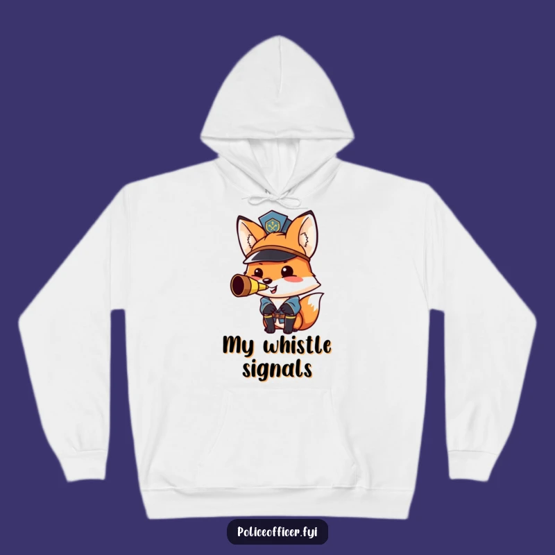 Funny Fox Cop Hoodie: Stay Warm with This Proud Officer