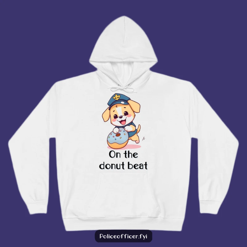 Funny Puppy Cop Hoodie: Stay Cozy with This Playful Officer