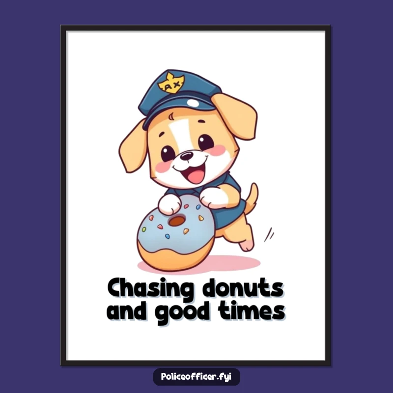 Free Printable Puppy Cop Wall Art: Funny Downloadable Decor for Dog-Themed Rooms