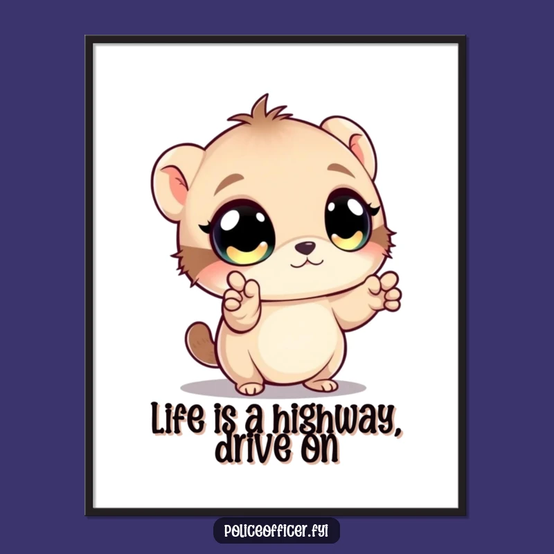 Funny Free Printable Wall Art: Creature Directs Traffic - Quirky Downloadable Art!