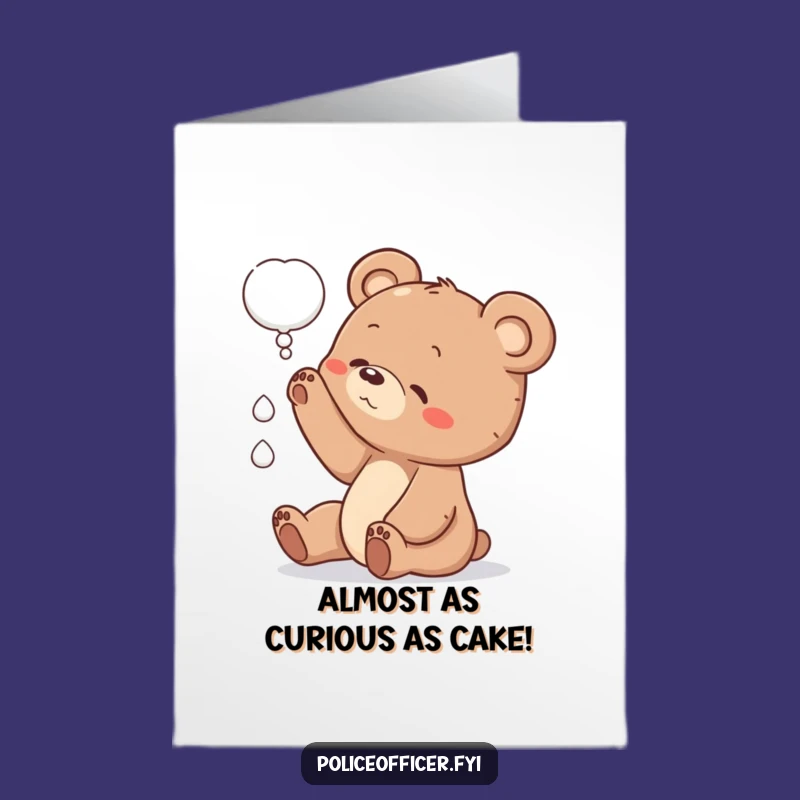Free Printable Funny Bear Birthday Card: Downloadable & DIY Humor Gift