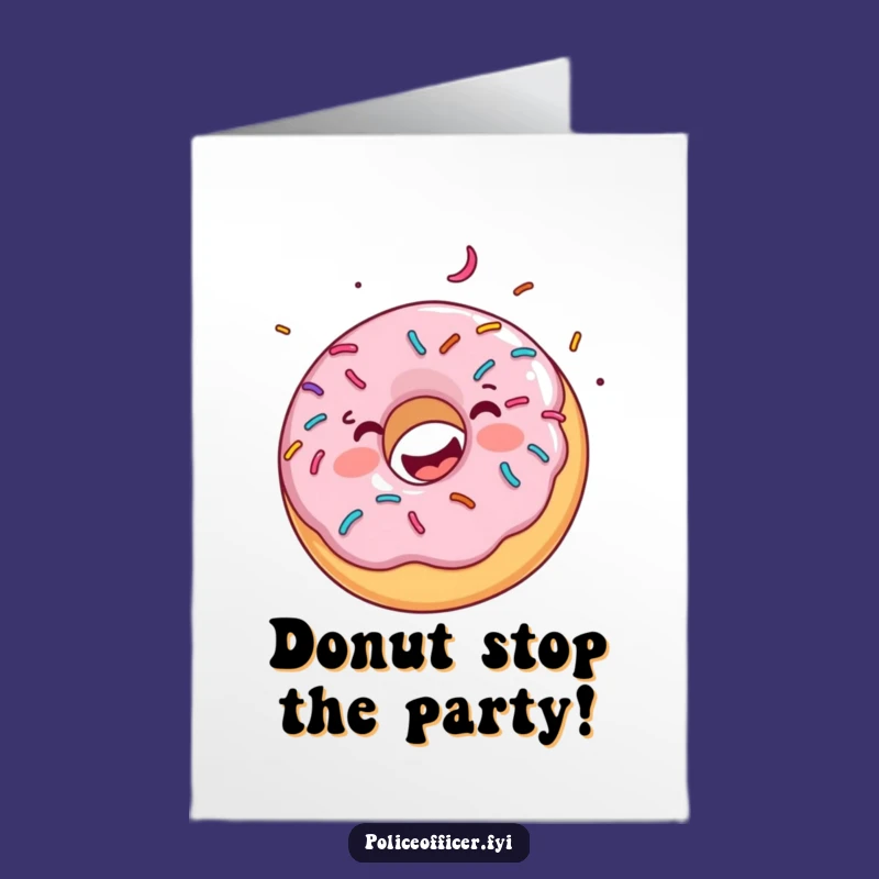 Free Printable Donut Birthday Card: Joyful Sprinkled Donut Design for a Sweet Downloadable Gift