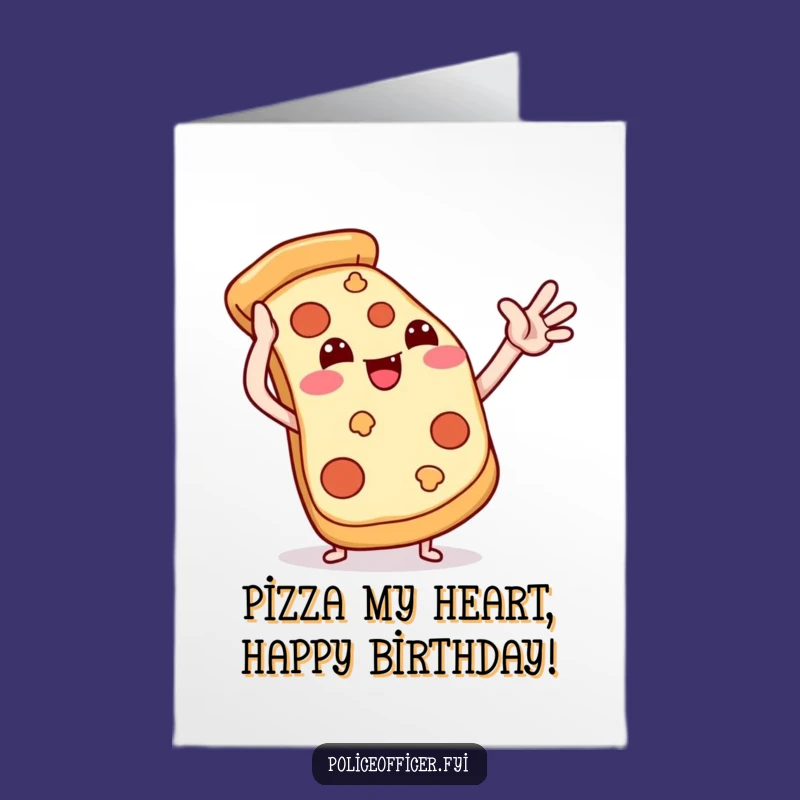 Free Printable Birthday Card: High-Five Pizza - Hilarious Downloadable Celebration Gift