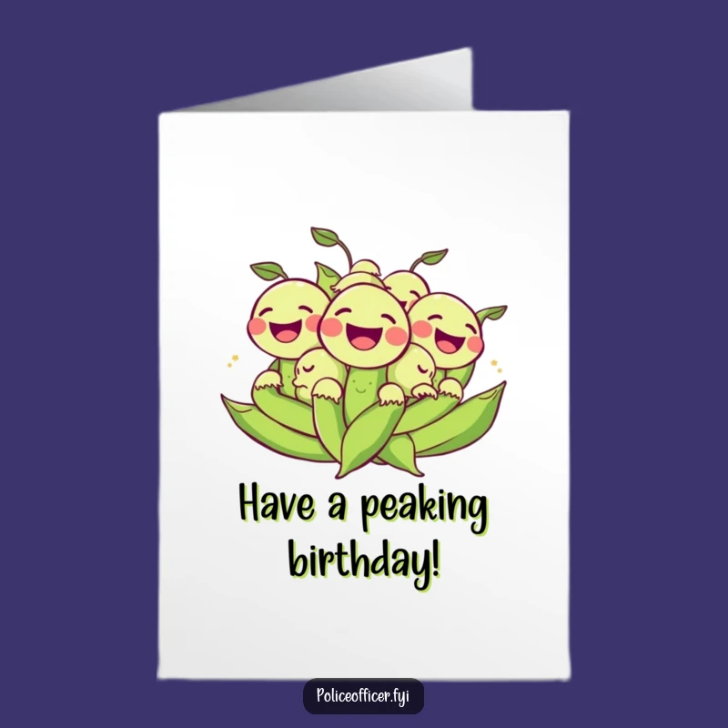 Free Printable Birthday Card: Rolling Peas Wish a Hilarious Birthday Bash