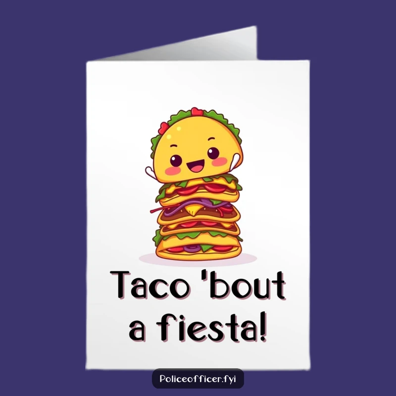 Free Printable Taco Birthday Card: Hilarious Stacked Taco Design for a Festive Downloadable Gift
