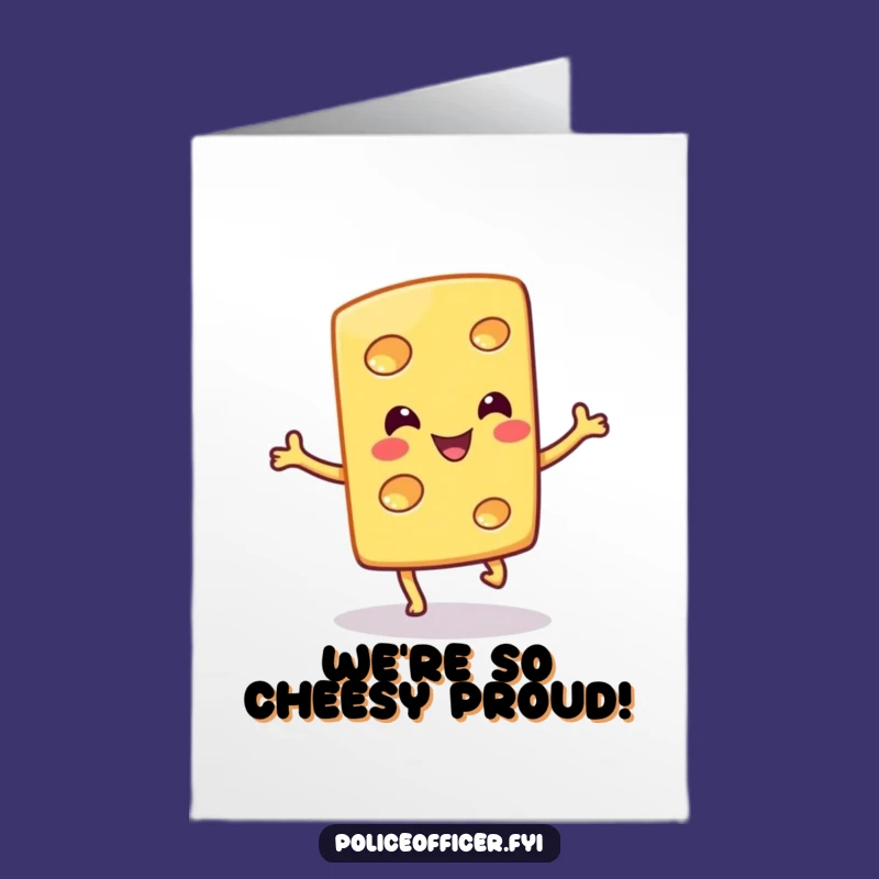 Free Printable Cheese Congrats Card: Hoppy Cheese Design for a Cheesy Downloadable Gift