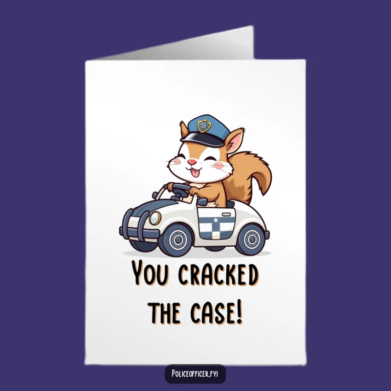 Funny Free Printable Squirrel Congrats Card - Downloadable Gift for Winning the Race