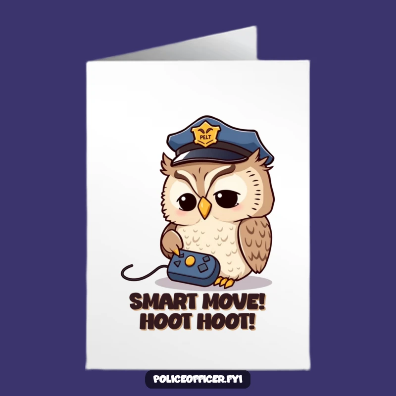 Free Printable Congrats Card: Owl Solves Remote Mystery - Funny Downloadable
