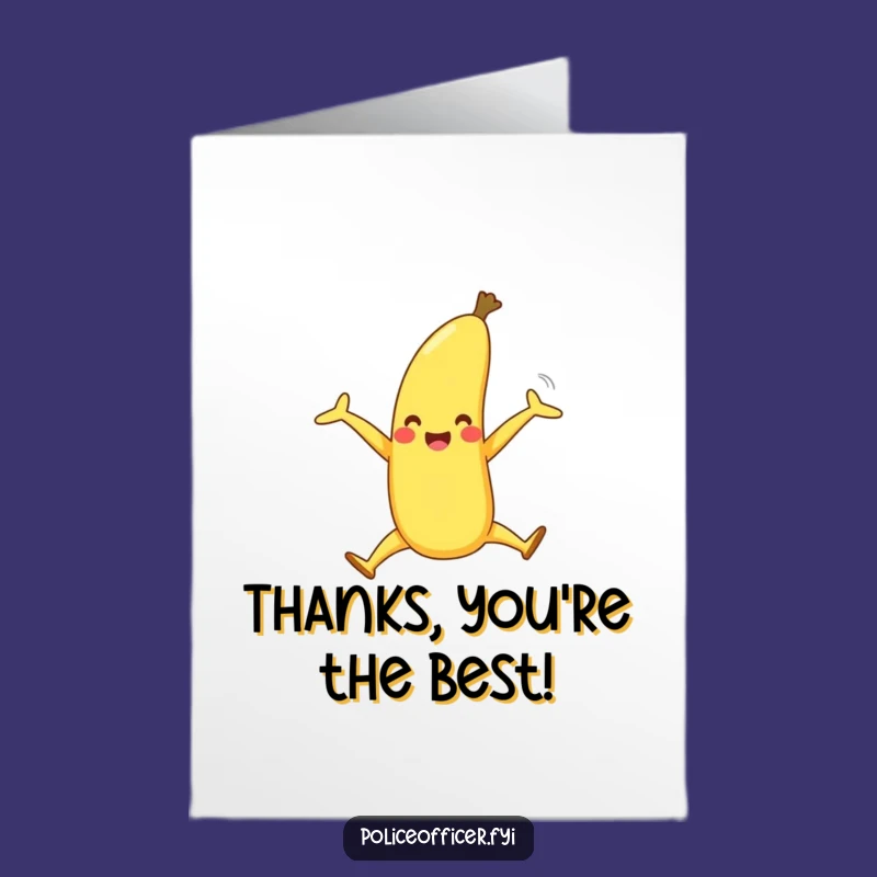 Free Printable Banana Thank You Card: Happy Banana Split Design for a Fun Downloadable Gift