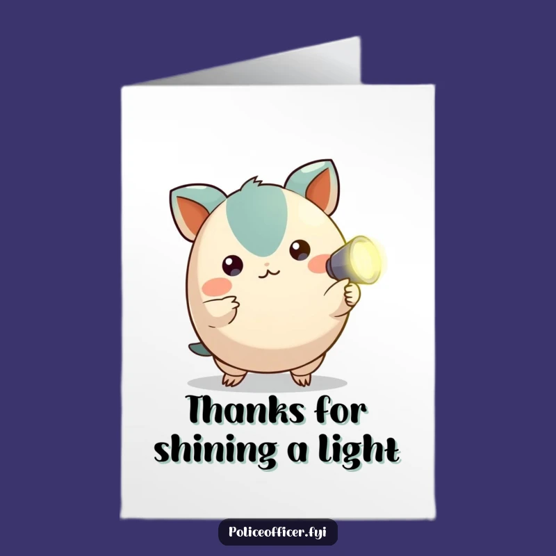 Free Printable Thank You Card: Creature Lights Up Gratitude - Downloadable!