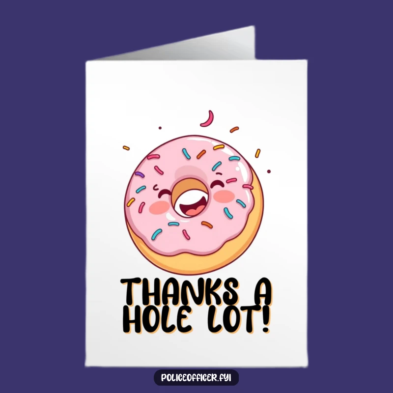 Free Printable Donut Thank You Card: Cheerful Sprinkled Donut Design for a Sweet Downloadable Gift