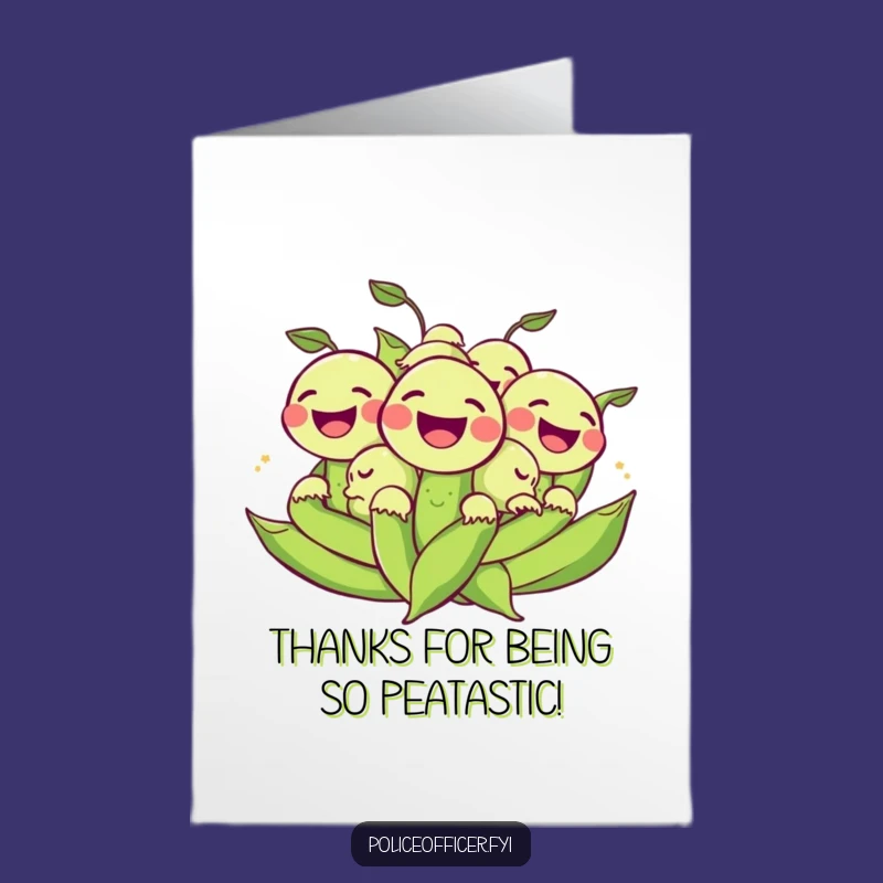 Free Printable Thank You Card: Rolling Peas Say Thanks with a Laugh
