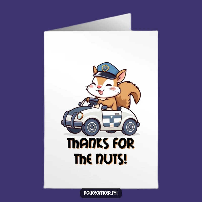 Free Printable Squirrel Thank You Card - Cute Downloadable Gift for Quick Thanks