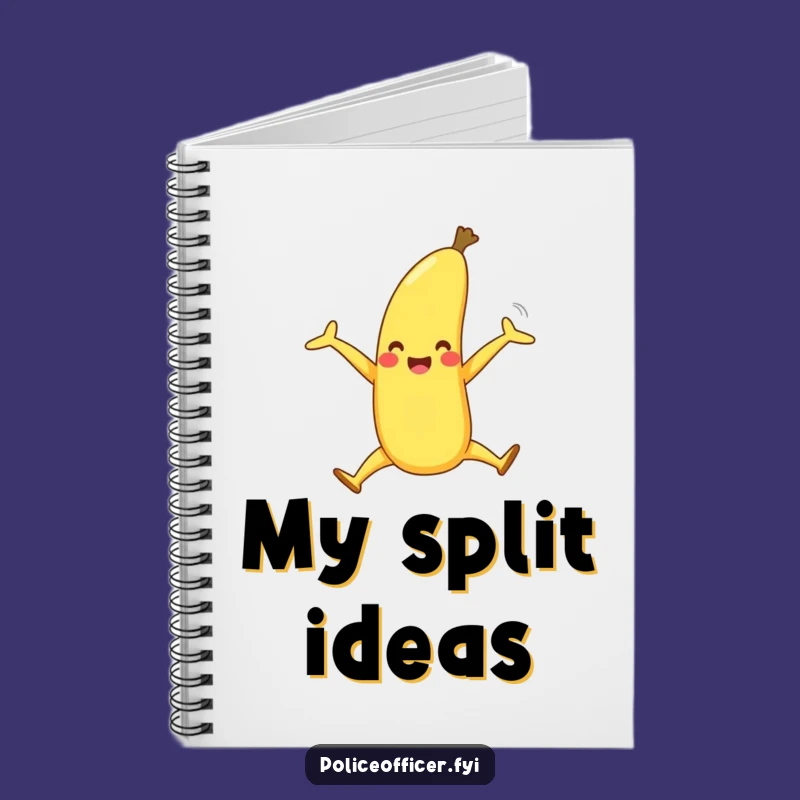 Funny Banana Split Notebook: Jot Down Sweet Ideas with Joy