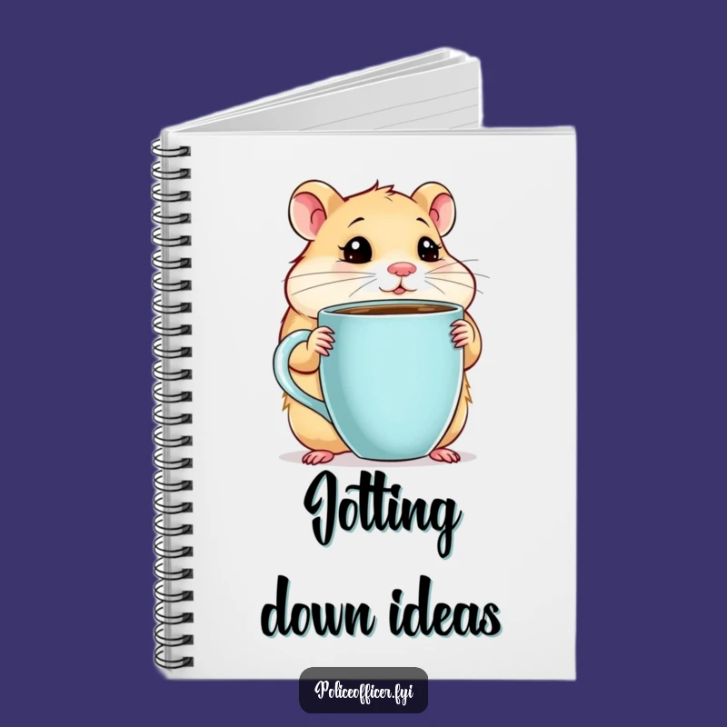 Funny Hamster Coffee Notebook: Thoughtful Ideas Fueled by Coffee Gift