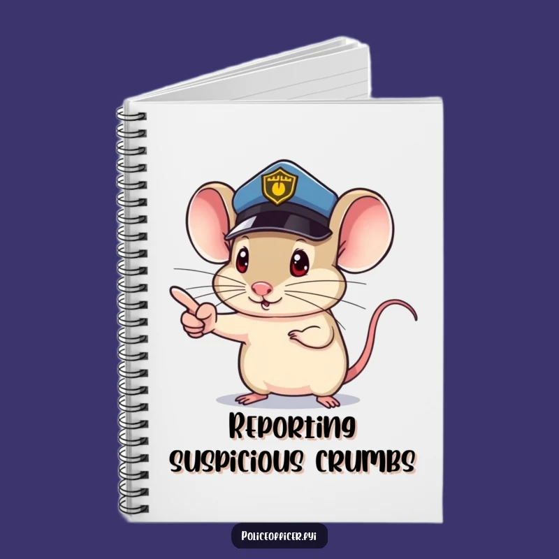 Funny Mouse Cop Notebook: Determined Ideas for Your Next Big Case Gift