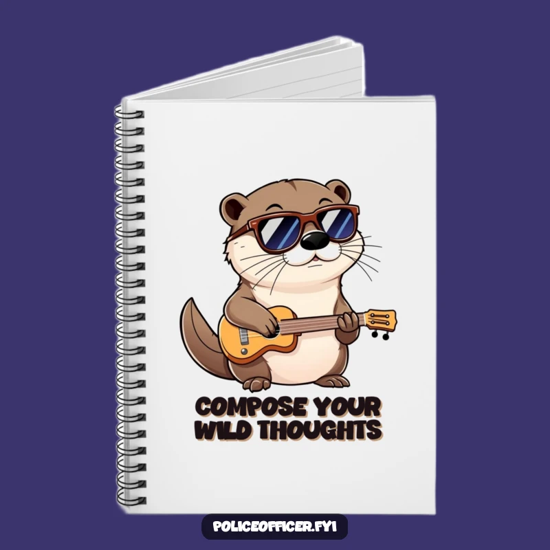 Funny Otter Notebook: Cool Shades Smirk Musician - Songwriting Gift